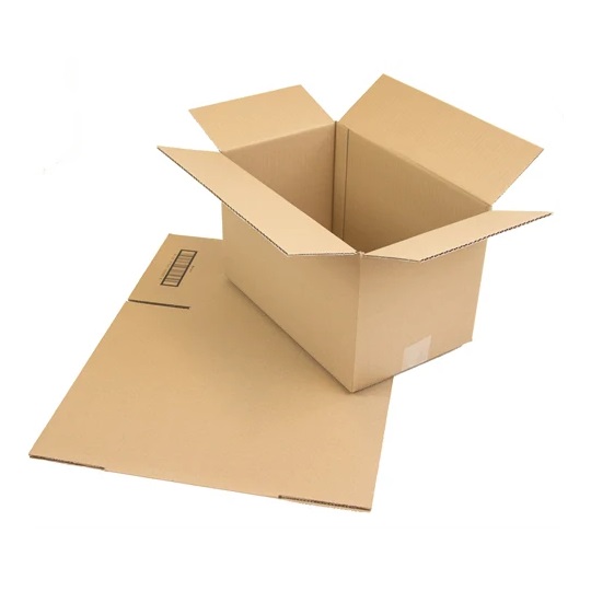 [32338] Fold-selv papkasse, 4L, 24x19x9cm, 3mm, brun, bølgepap, FEFCO 0201, (25 stk.)