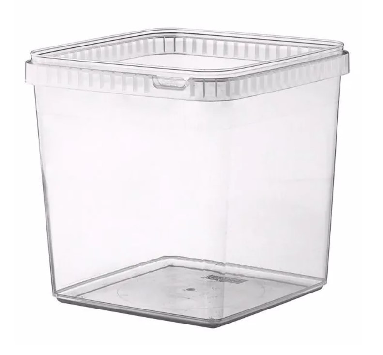 Condibøtte, fryseegnet, GS-Basic, 19,2x19,2x19,2 cm, 5.000 ml, klar, CPP, 1-rums, Tilhørende 23198, (12 stk.)