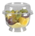 Dessert/acai/yoghurt bæger på fod, u. låg, 6cm, Ø9,5cm, 200 ml/220 ml, klar, PS, tilhørende 10097 (600 stk.)