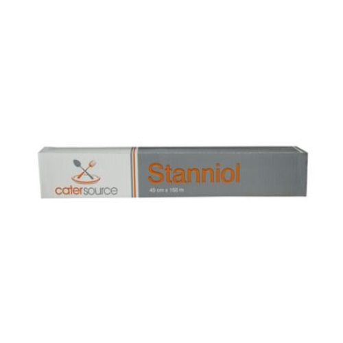 [11178] Stanniol/Alufolie, CaterSource, alu, 45cmx150m, 11my, i afrivningsboks, (1 stk.)