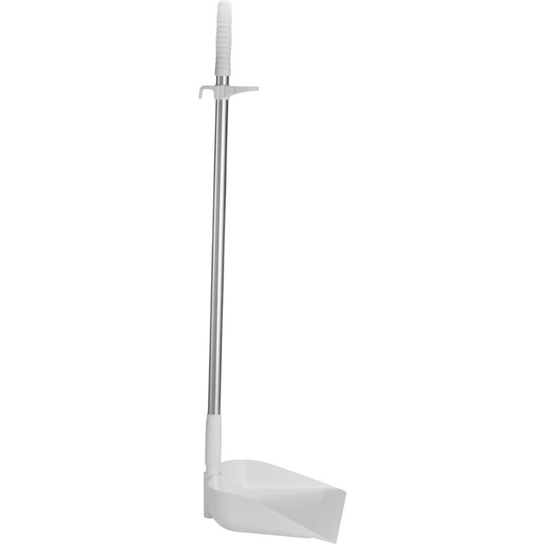 [11193] Fejebakke med lang skaft, 33x20x8,8cm, hvid, aluminium/PP, Vikan 56625, (1 stk.)