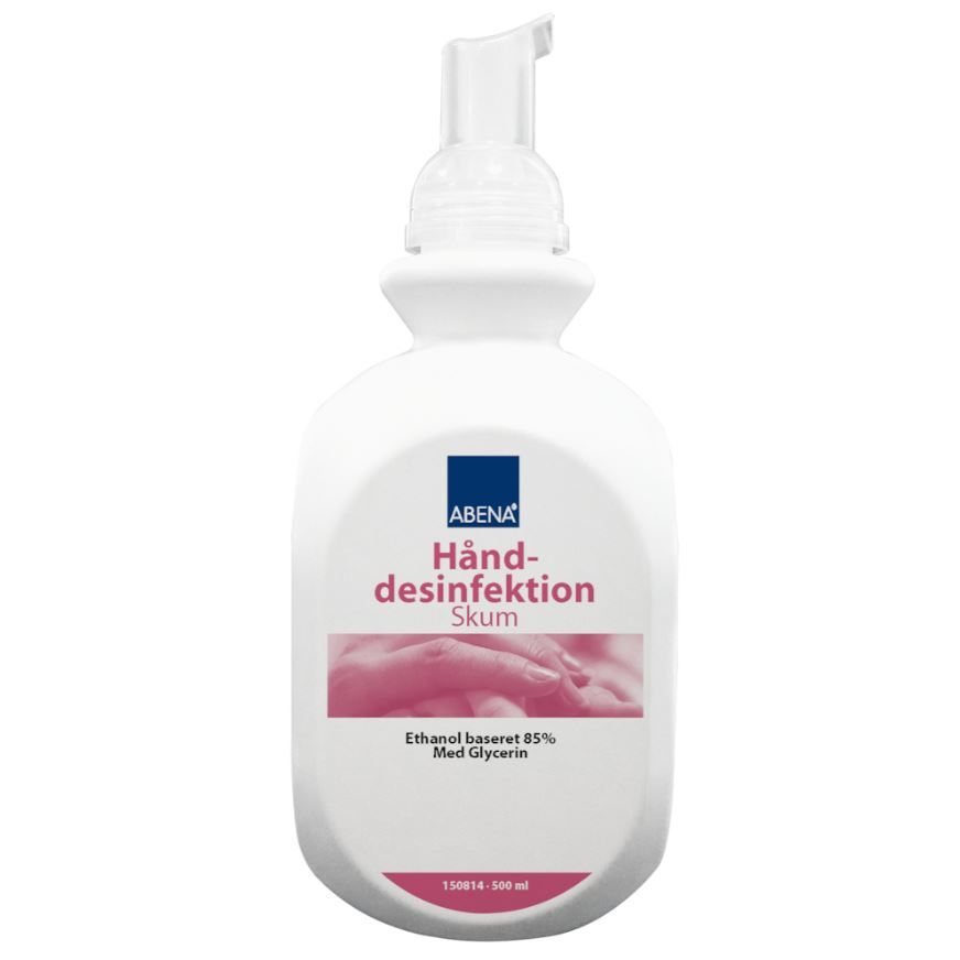 Hånddesinfektionsskum, 500 ml, flaske med pumpe, (6 stk.)