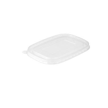 [11208] Låg transparent PP (Tåler varme), 172x120mm t/pap salatbakker, tilhørende 10610, 10611 & 10806, (300 stk.)