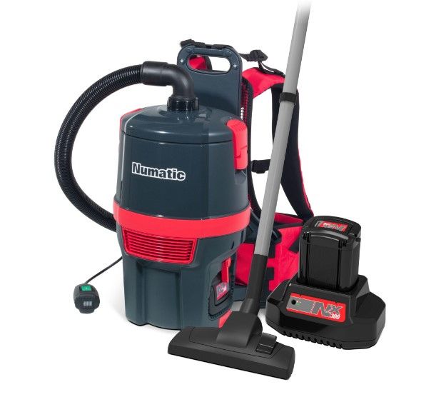 [11246] Rygstøvsuger, batteridrevet, Numatic RSB150NX, grå -  Incl. lader - excl. batteri. (1 stk.)