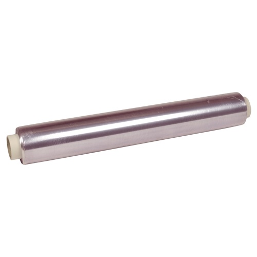 Madfilm, 300m x 45cm, 8 my, transparent, PVC, Rosa, uperforeret, varmebestandig (4 stk.)