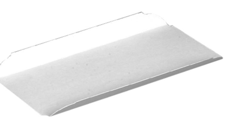 Kagepap, 16,5x10,5x1,5cm, 230 g/m2, hvid, pap, med lille ombøjet kant, (1000 stk.)