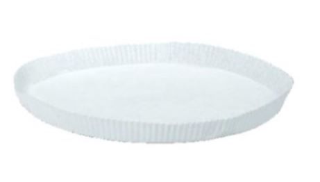 Kageform, lagkage, hvid, pergament, Ø21x2,2cm, (1000 stk.)