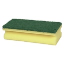 Skuresvamp, 15x7x5cm, grøn, polyester/nylon, grov skureeffekt, (10 stk.)