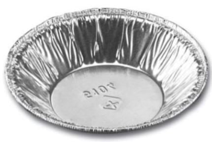 [11375] Foliebakke, 5104, rund, alu, 35ml, Ø7,7x1,4cm, (100 stk.)