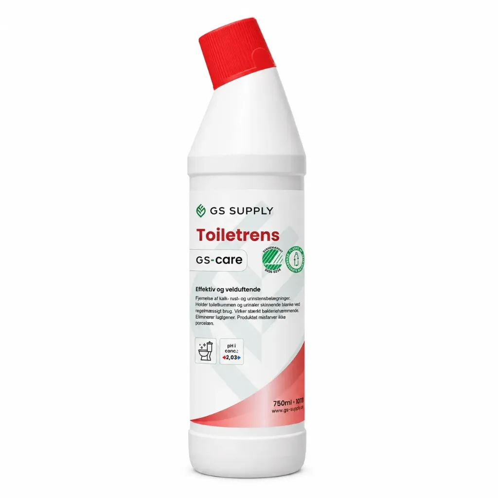 [10118] Toiletrens, GS-Care, Svanemærket, med farve og parfume, 750-ml (1 stk.)