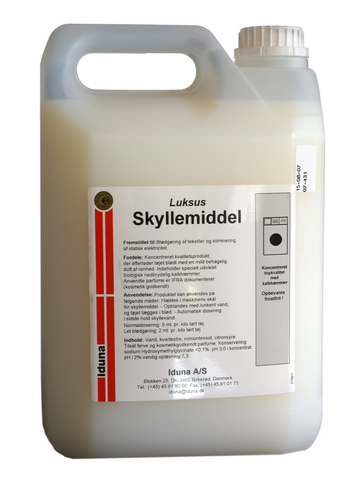 [9506] Skyllemiddel, Luksus, Svanemærket, 5-Liter, Iduna (1 dunk)