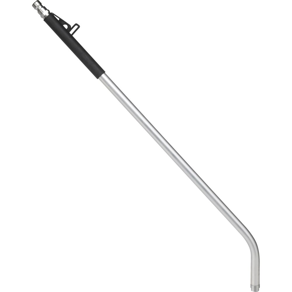 Vinkel strålerør, 15grader, 65cm, Nito, sort, aluminium/plast, lille dyse, 0,5 tommer, (1 stk.)