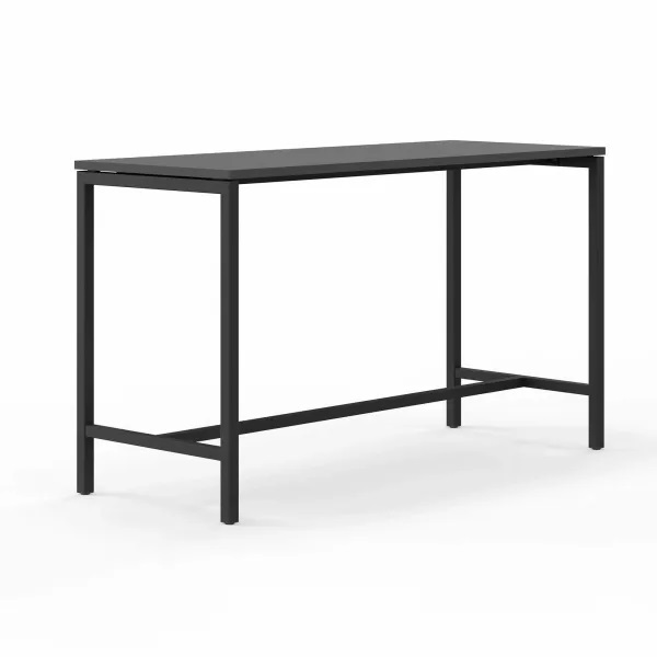 Højbord, Monik, (B)70x(L)180x(H)105cm, antracit, sort stel, (1 stk.)