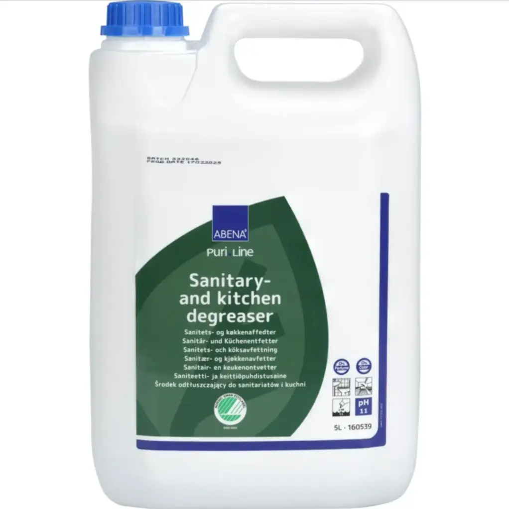 [10114] ABENA sanitetsrengøringsmiddel, 5 l, uden farve og parfume, (1 stk.)