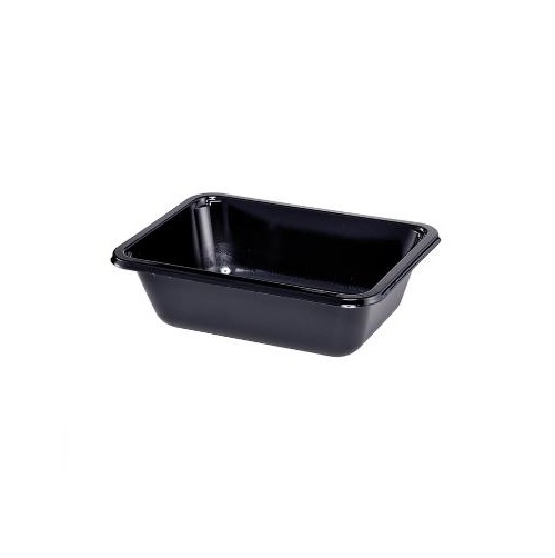 Ovnbakke, 2187-1O, rekt, sort, CPET, 920ml, 18,7x13,7x6cm, (420 stk.)
