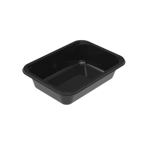 Plastbakke, 1-rum, 2187-1G, 765ml, 18,7x13,7x4,5cm, CPET, (432 stk.)