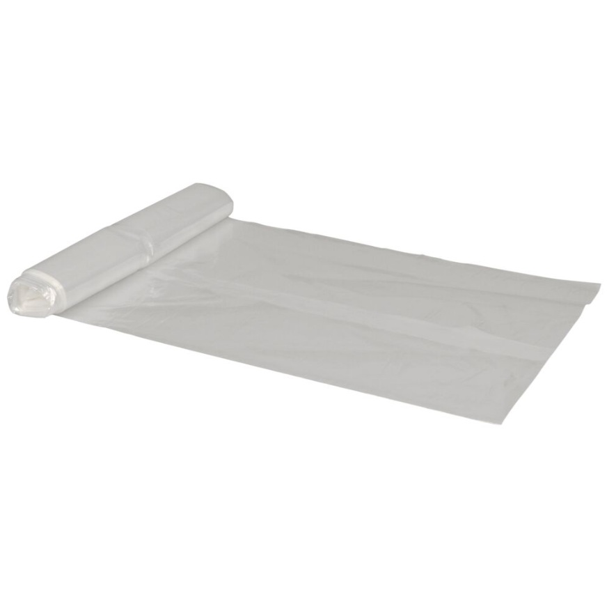 Spandepose med stjernebund, 20 l, 50x50cm, klar, HDPE/virgin, 15my, (30 rl á 40 stk, 1200 stk.)