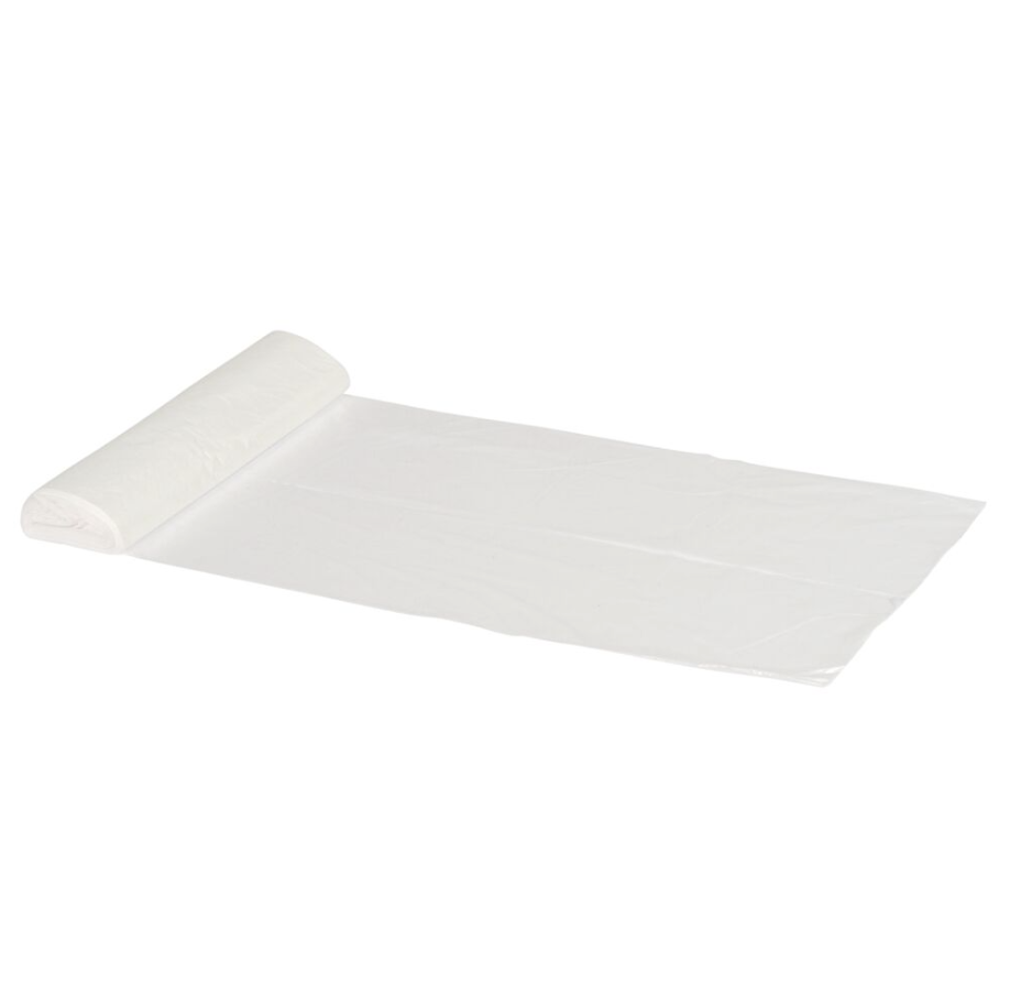 Spandepose t/ let-affald, 30 l, 50x65cm, hvid, HDPE/virgin, 10my, (40 rl á 50 stk, 2000 stk.)