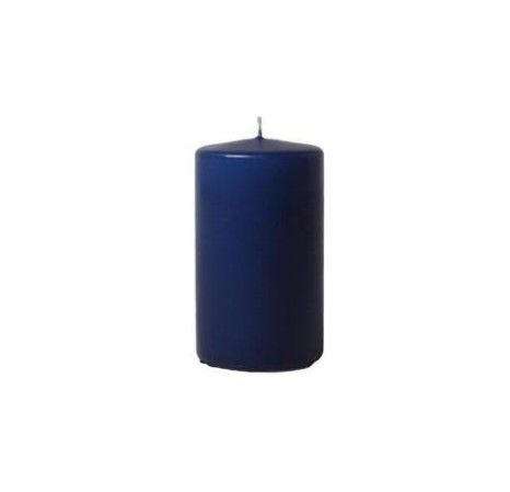[11406] Bloklys, mørkeblå, 12xØ6cm, 40 timer, paraffin, (12 stk.)
