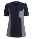 Dame funktionspolo, navy/chambray grå, 65/35% PES/CO, Kentaur, fra XS til 2XL (1 stk.)