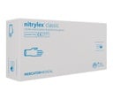 Nitrilhandsker, Hvid, Medium, Mercator, Classic, Pudderfri, CAT III, (100 stk.)