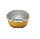 Rund aluform, 4,3cm, Ø11,1cm, 290 ml, guld, aluminium, (1035 stk.)