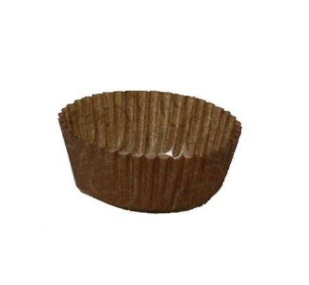 Kagekapsel, nr 7, Petit Four, Ø3,5x1,6 cm, brun/guld, (2000 stk.)