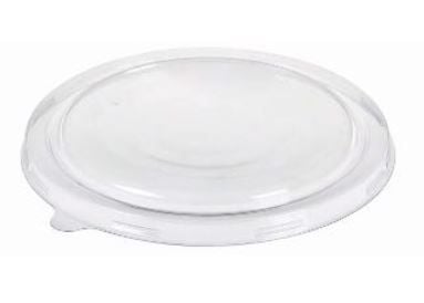 [11427] Låg til salatskål, Ø184mm, klar, CPET, tilhørende 11428, (300 stk.)