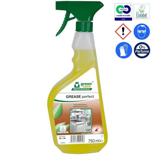 [11440] Køkkenaffedter, Green Care Professional GREASE Perfect, 750 ml, klar-til-brug, med farve, uden parfume, (1 stk.)