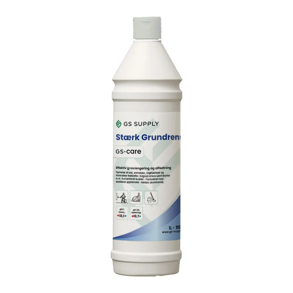 [11500] Stærk Grundrens, GS-Care, højalkalisk grundrens/køkkenaffedter, 1L, (1 stk.)