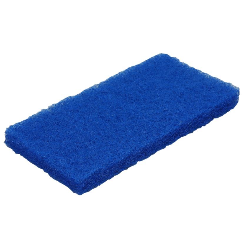 [11466] Skurefiber, Medium skureeffekt, 24,5x11,5x3 cm, blå, polyester, Vikan 5524, (1 stk.)