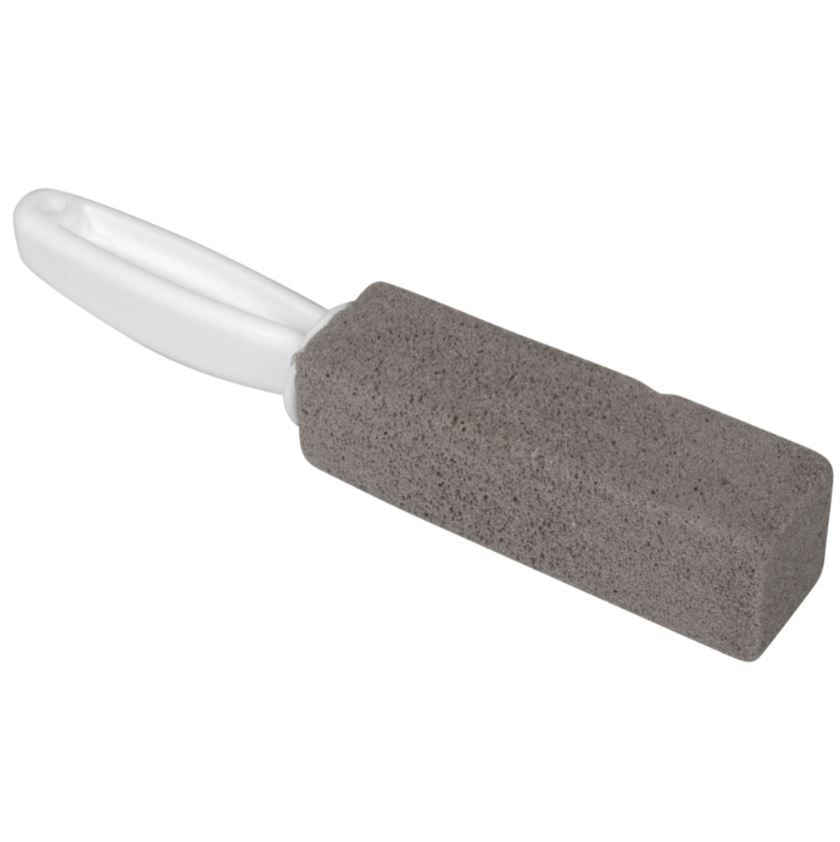 Pimpsten til toilet, Pumie, PP/lava natursten, med håndtag, (1 stk.)