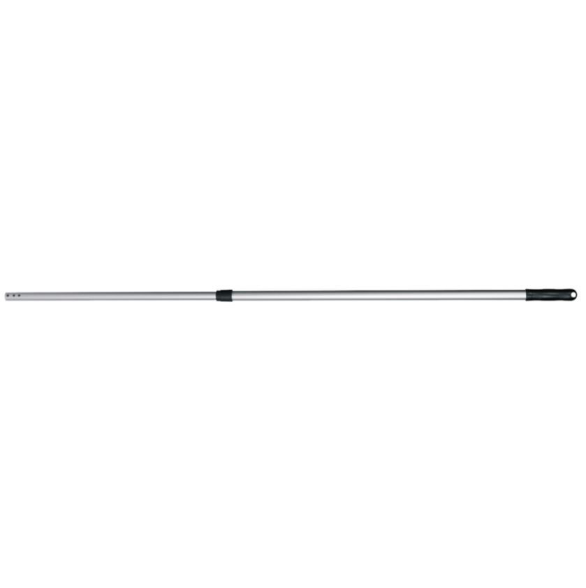 Teleskopskaft med klik, Vikan, sort, aluminium/PE, 100-180 cm, (1 stk.)