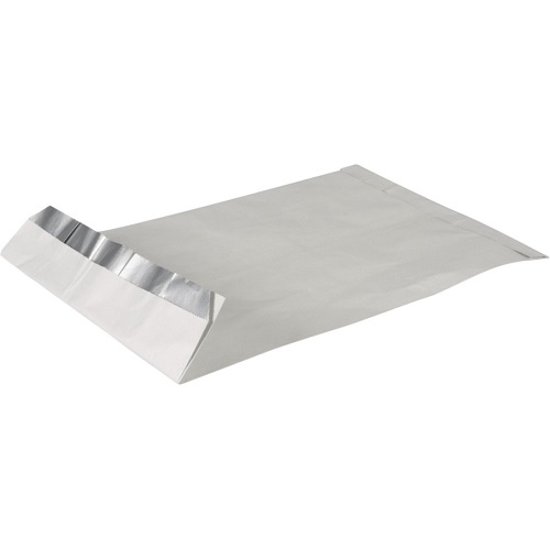 [10105] Mellem grillpose, 33,5 x 16 x 6,5cm, 40g/m2, hvid, aluminium/papir/PE, med sidefals (250 stk.)