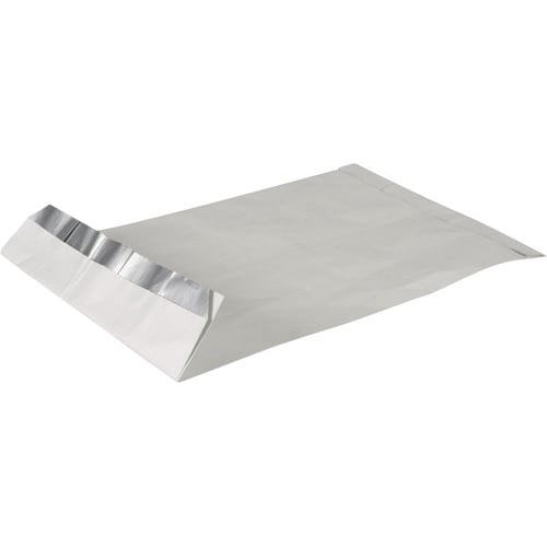 Mellem grillpose, 33,5 x 16 x 6,5cm, 40g/m2, hvid, aluminium/papir/PE, med sidefals (250 stk.)