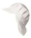 Kasket med hårnet, hvid, 65/35% PES/CO, Kentaur, Onesize, (1 stk.)