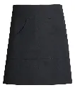 Forstykke med lommer, sort, 65/35% rPES/CO, Kentaur, Onesize, (1 stk.)