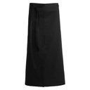 Forklæde med slids, sort, 65/35% PES/CO, Kentaur, Onesize, (1 stk.)