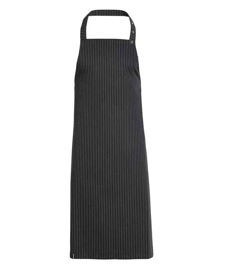 Smækforklæde, sort/hvid strib, 65/35% PES/CO, Kentaur, Onesize, (1 stk.)