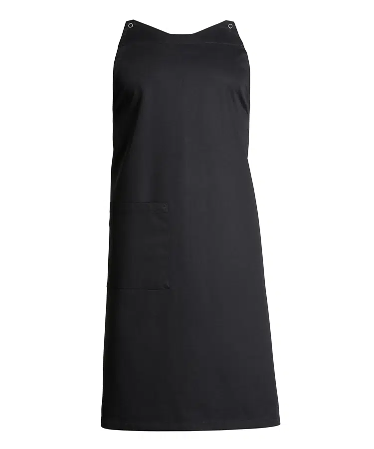 [36093] Snap-on forklæde med lommer, sort, 65/35% PES/CO, Kentaur, Onesize, (1 stk.)