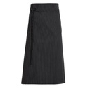 Tjenerforklæde, sort/hvid strib, 65/35% PES/CO, Kentaur, Onesize, (1 stk.)