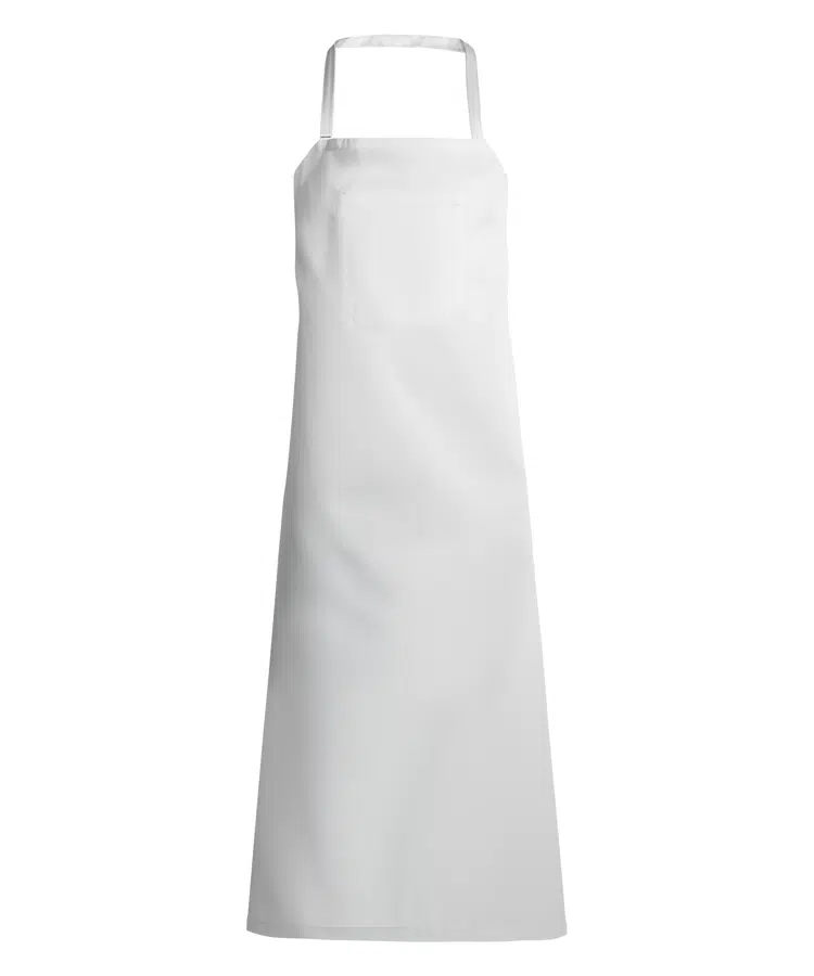 Bredt smækforklæde, hvid, 65/35% PES/CO, Kentaur, Onesize, (1 stk.)