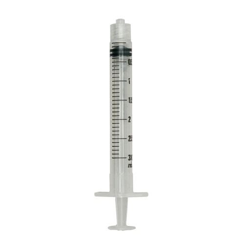 Sprøjte, BD Plastipak, 3 ml, transparent, luer lock, centreret, 3 komponent, steril, engangs, (200 stk.)