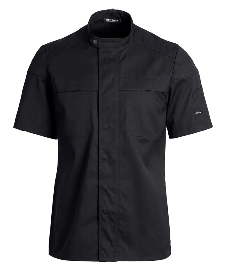 Biker kokke/servicejakke k/a, sort, 65/35% rPES/CO, Kentaur, fra XS til 2XL (1 stk.)