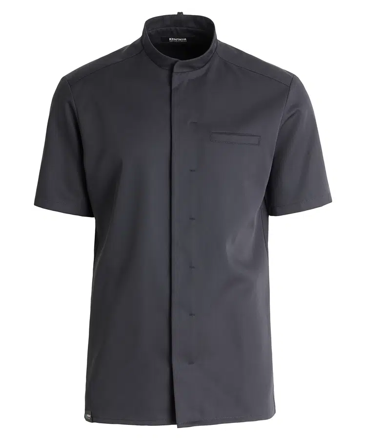 [36392] Kokkejakke med TENCEL x REFIB, sort, 50/50% CLY/rPES, Kentaur, fra XS til 2XL (1 stk.) (XS)