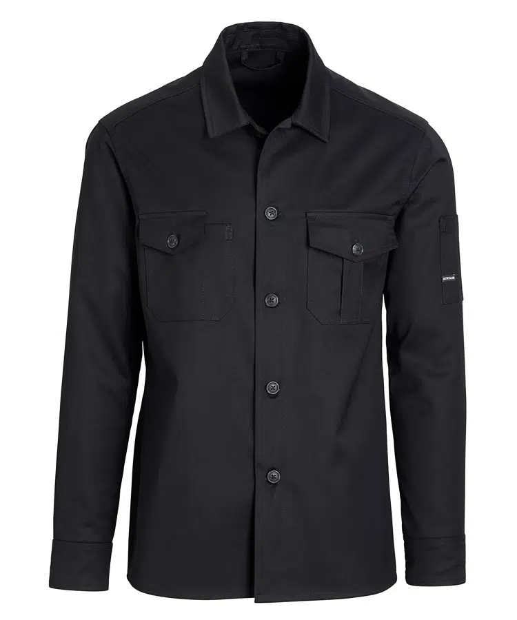 Kokke-/servicejakke, outdoor, sort, 65/35% PES/CO, Kentaur, fra XS til 2XL (1 stk.)