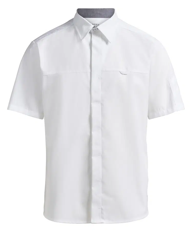 Herreskjorte, korte ærmer, hvid, 65/35% PES/CO, Kentaur, fra XS til 2XL (1 stk.)
