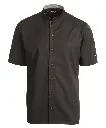 Kokke-/service skjorte k/arm, sort, 65/35% rPES/CO, Kentaur, XS til 2XL (1 stk.)