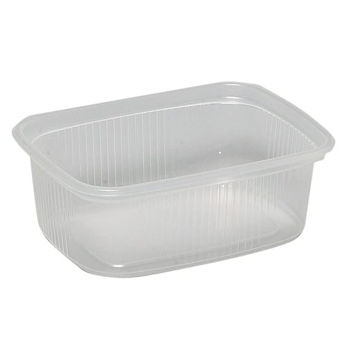 [10328] Plastbakke, 10,5x8x4,5cm, 200 ml, klar, PP, Tilhørende: 10330, (1000 stk.)