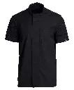 Kokke-/service pique skjorte, sort, 65/35% PES/CO, Kentaur, fra XS til 2XL (1 stk.)